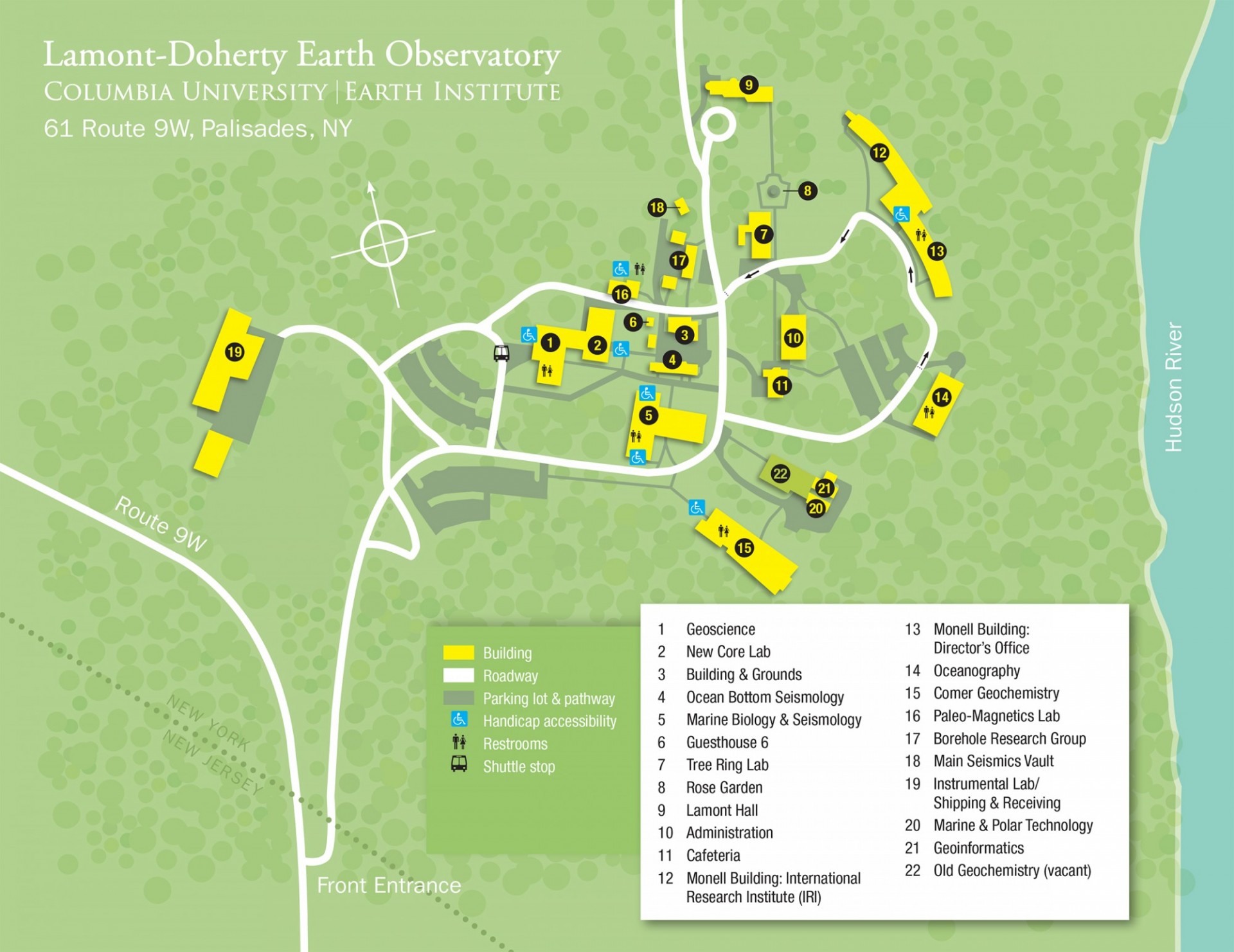 Lamont Doherty Earth Observatory Map